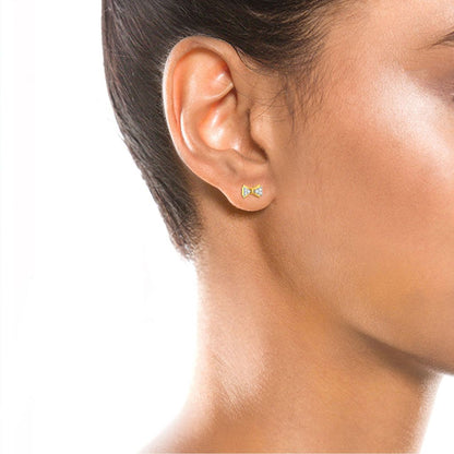 Cross Bows Diamond Earrings