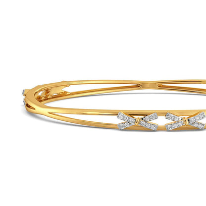 Bow Wrap Diamond Bangles