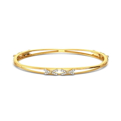 Bow Wrap Diamond Bangles