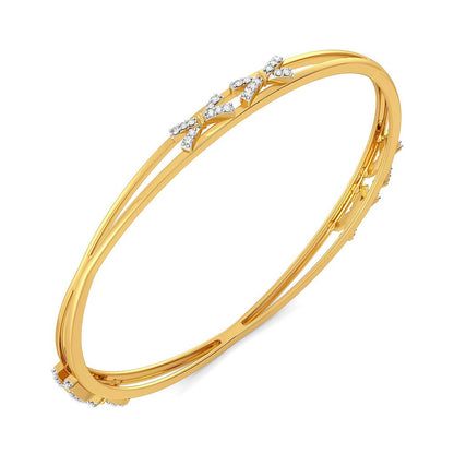 Bow Wrap Diamond Bangles