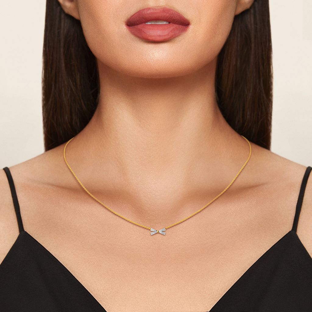 Lustrous Loops Diamond Necklaces