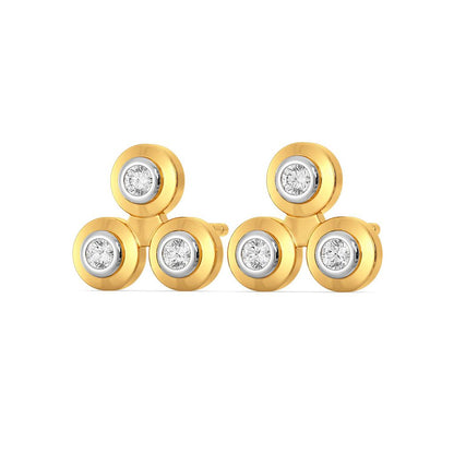 The Triple Step Diamond Earrings