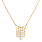Dangle Triangle Diamond Necklaces