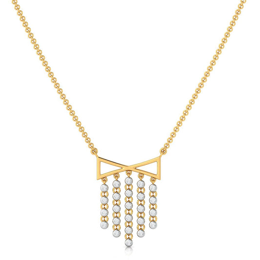 Dangle Triangle Diamond Necklaces