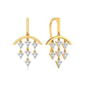 Arrowhead Beams Diamond Earrings