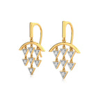 Arrowhead Beams Diamond Earrings