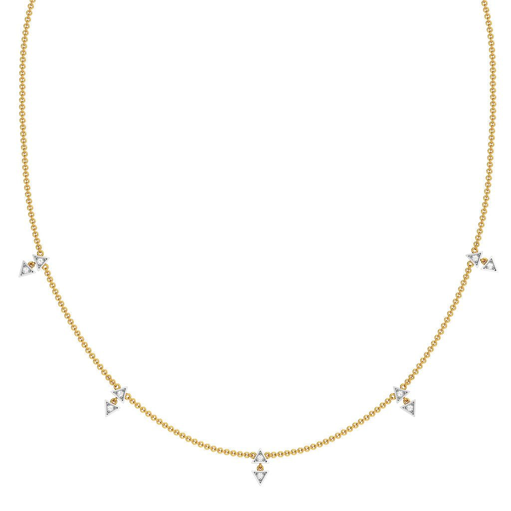 Arrowhead Beams Diamond Necklaces