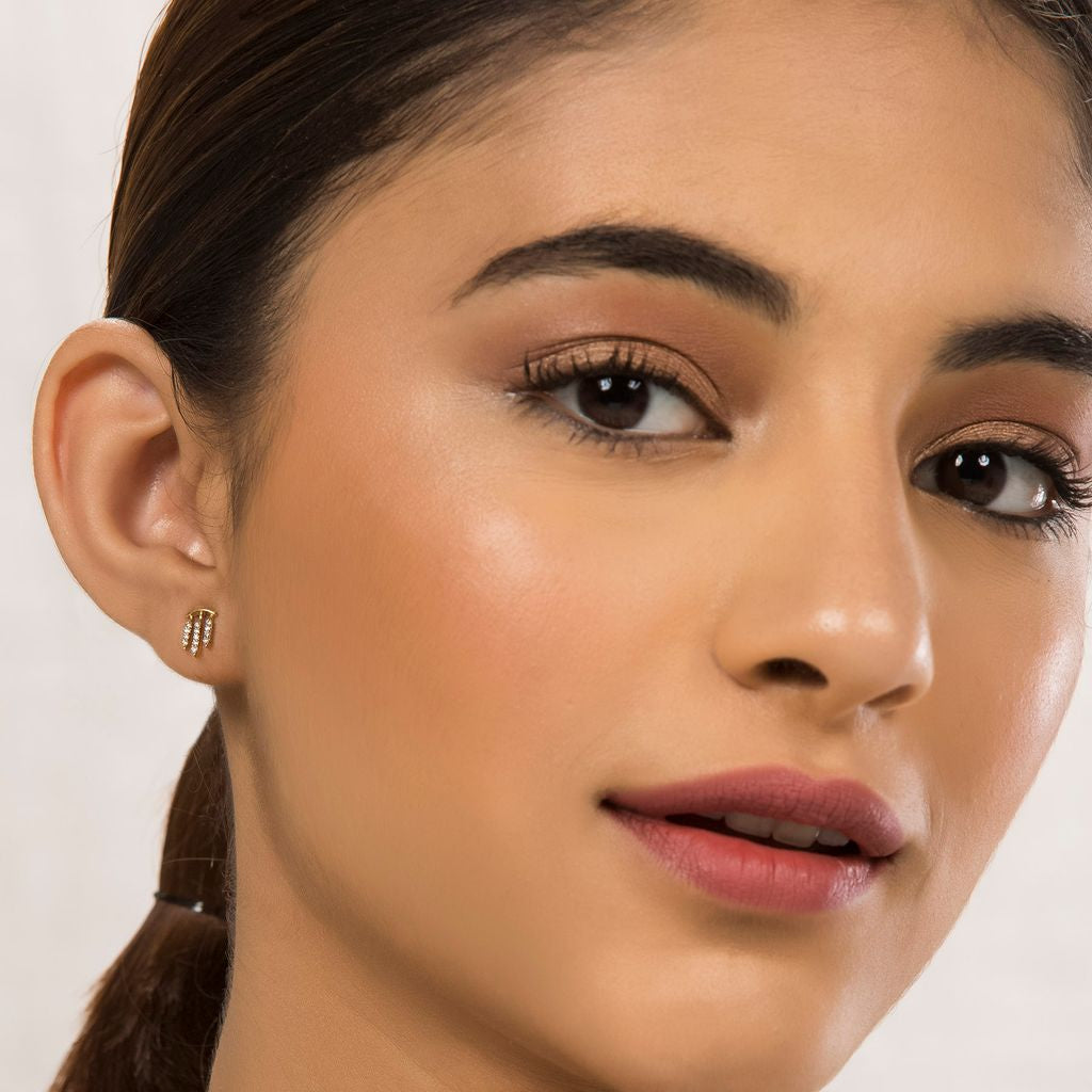 String Bling Diamond Earrings