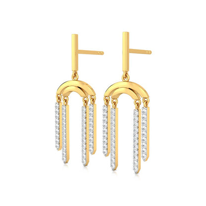 See - Saw Diamond Earrings