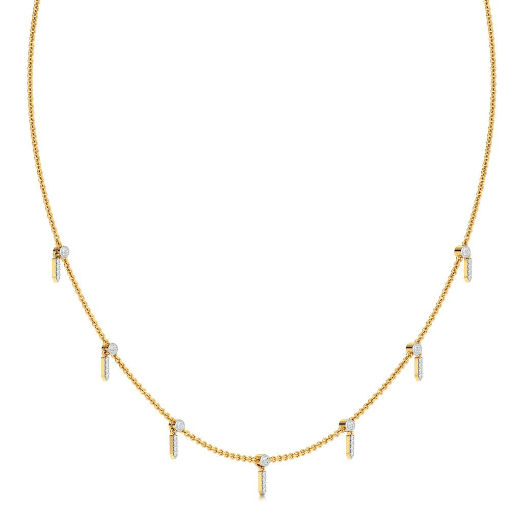 See - Saw Diamond Necklaces