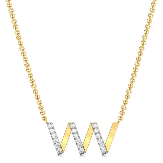 Double U Diamond Necklaces