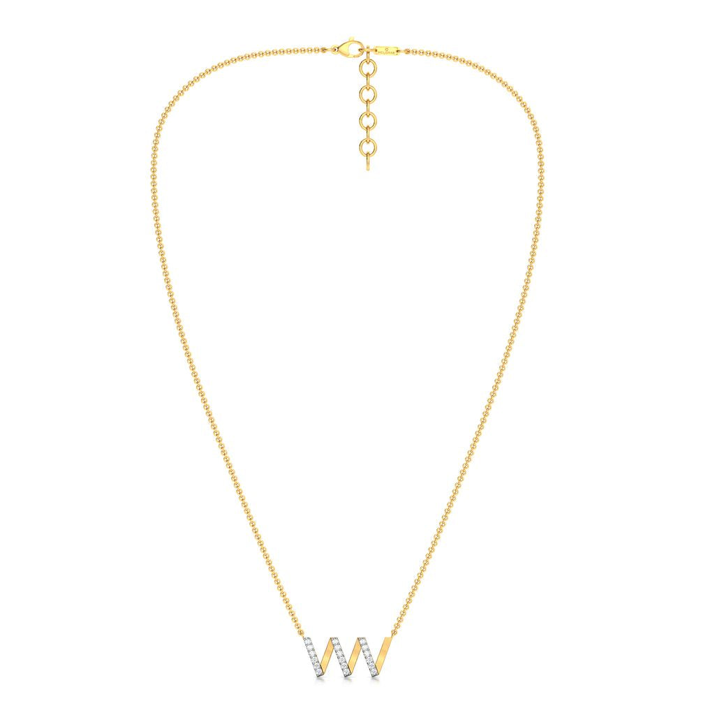 Double U Diamond Necklaces