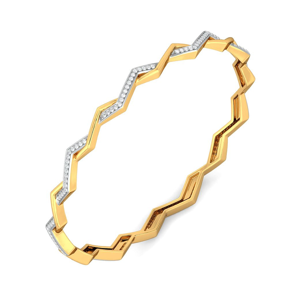 Tangled Diamond Bangles