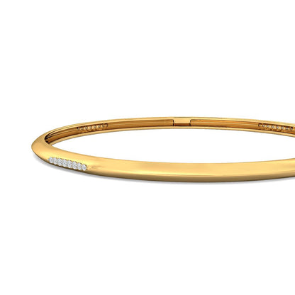 Surprise Tucks Diamond Bangles