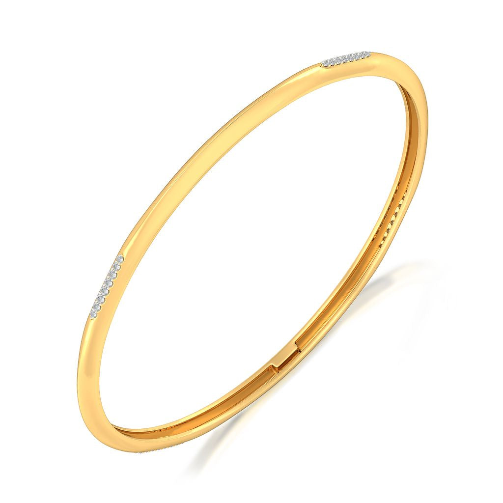 Surprise Tucks Diamond Bangles