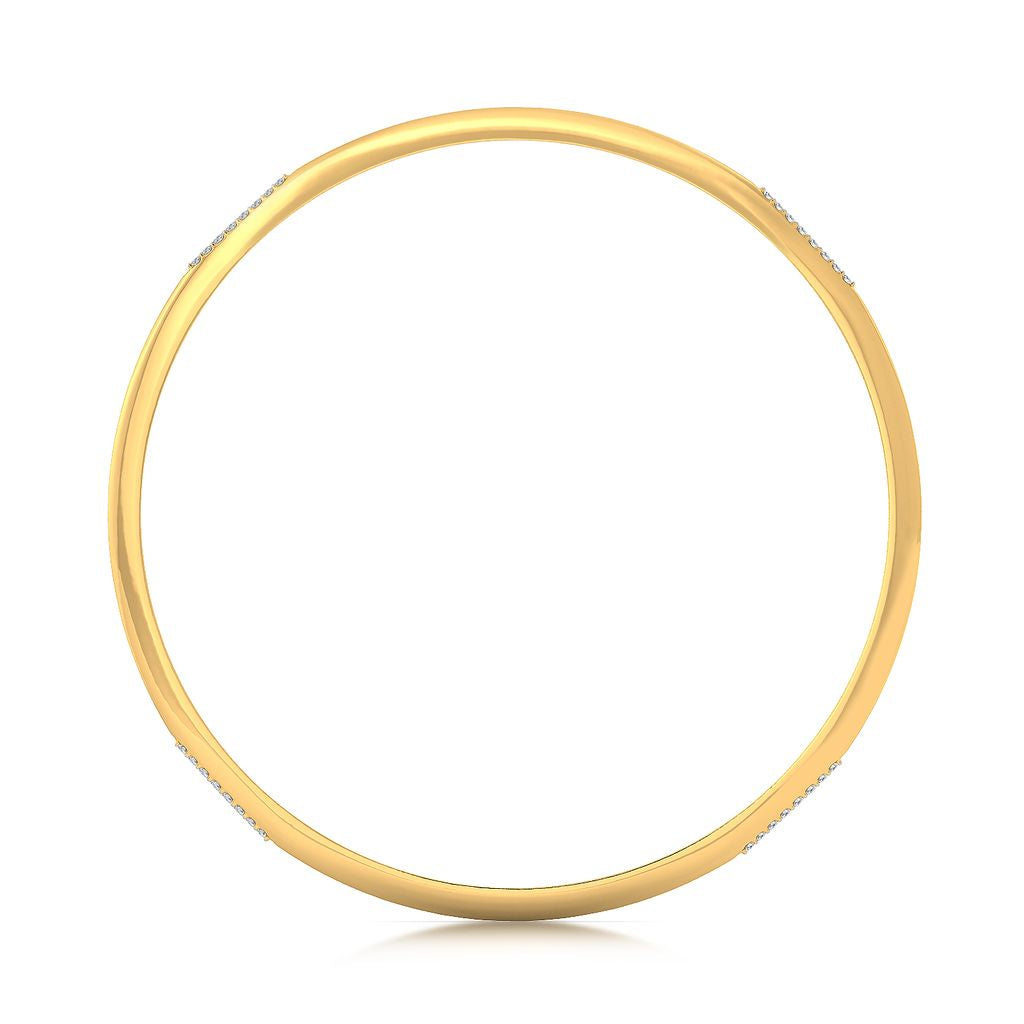 Surprise Tucks Diamond Bangles