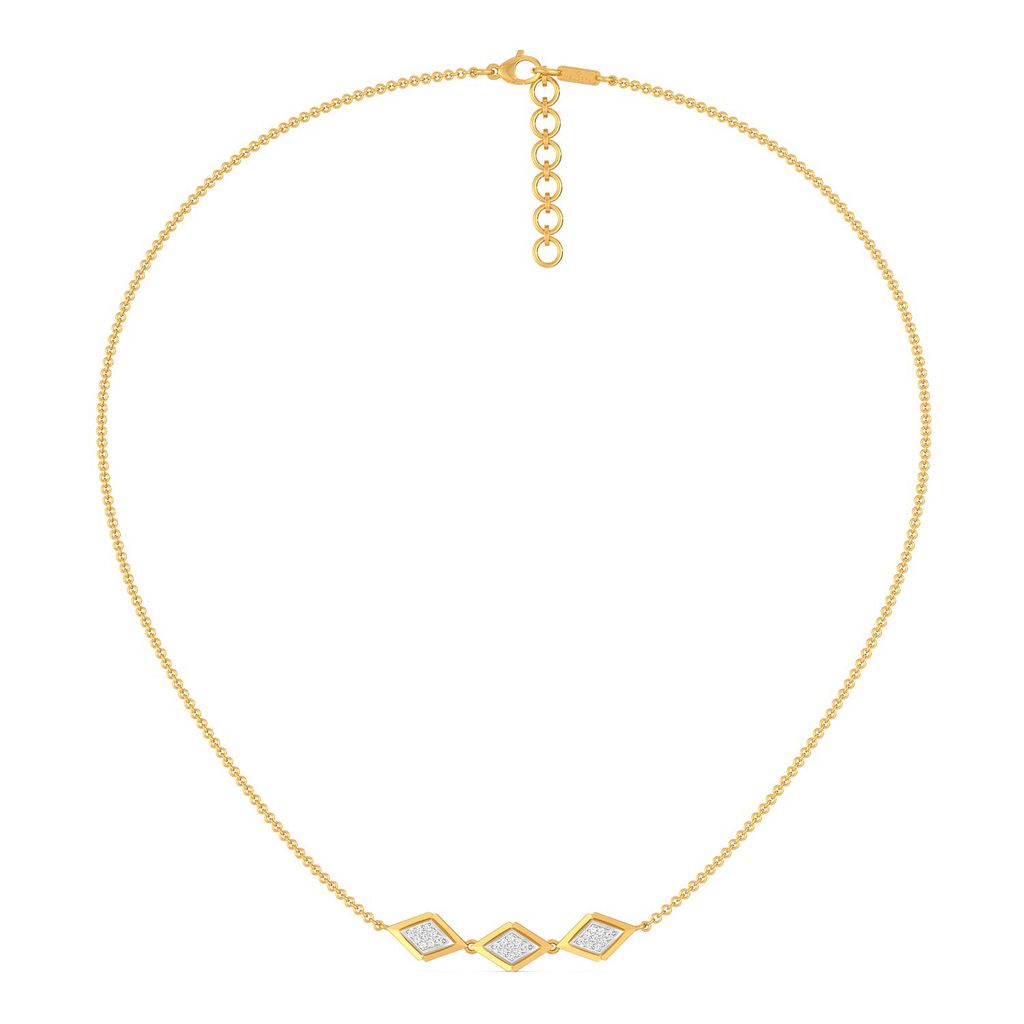 A Pleat Suite Diamond Necklaces