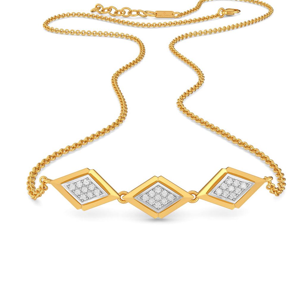 A Pleat Suite Diamond Necklaces