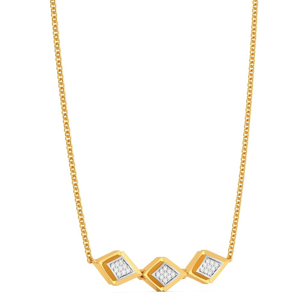 A Pleat Suite Diamond Necklaces