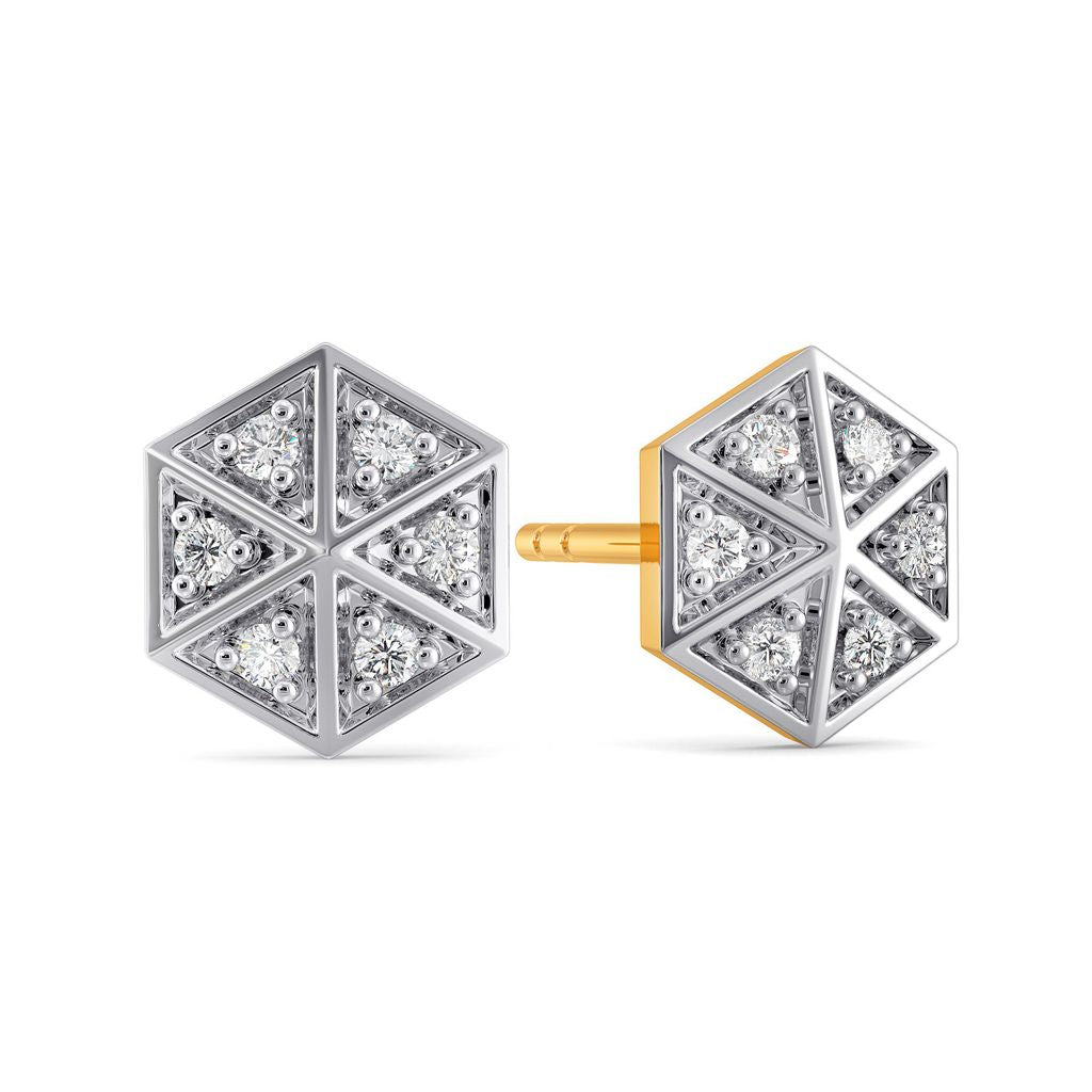 Go Gingham Diamond Earrings