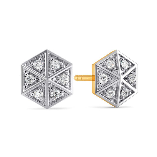 Go Gingham Diamond Earrings