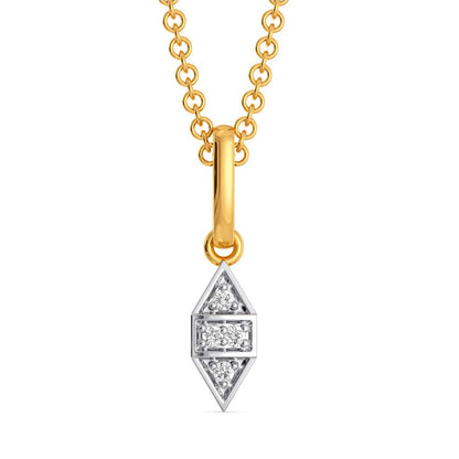 Chequered Twins Diamond Pendants