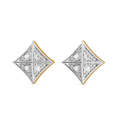 Chequered Panes Diamond Earrings