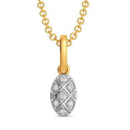 Check on Check Diamond Pendants
