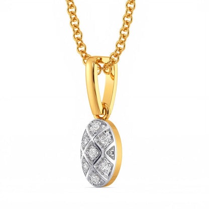 Check on Check Diamond Pendants