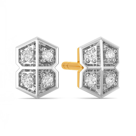 Check Cherie Diamond Earrings