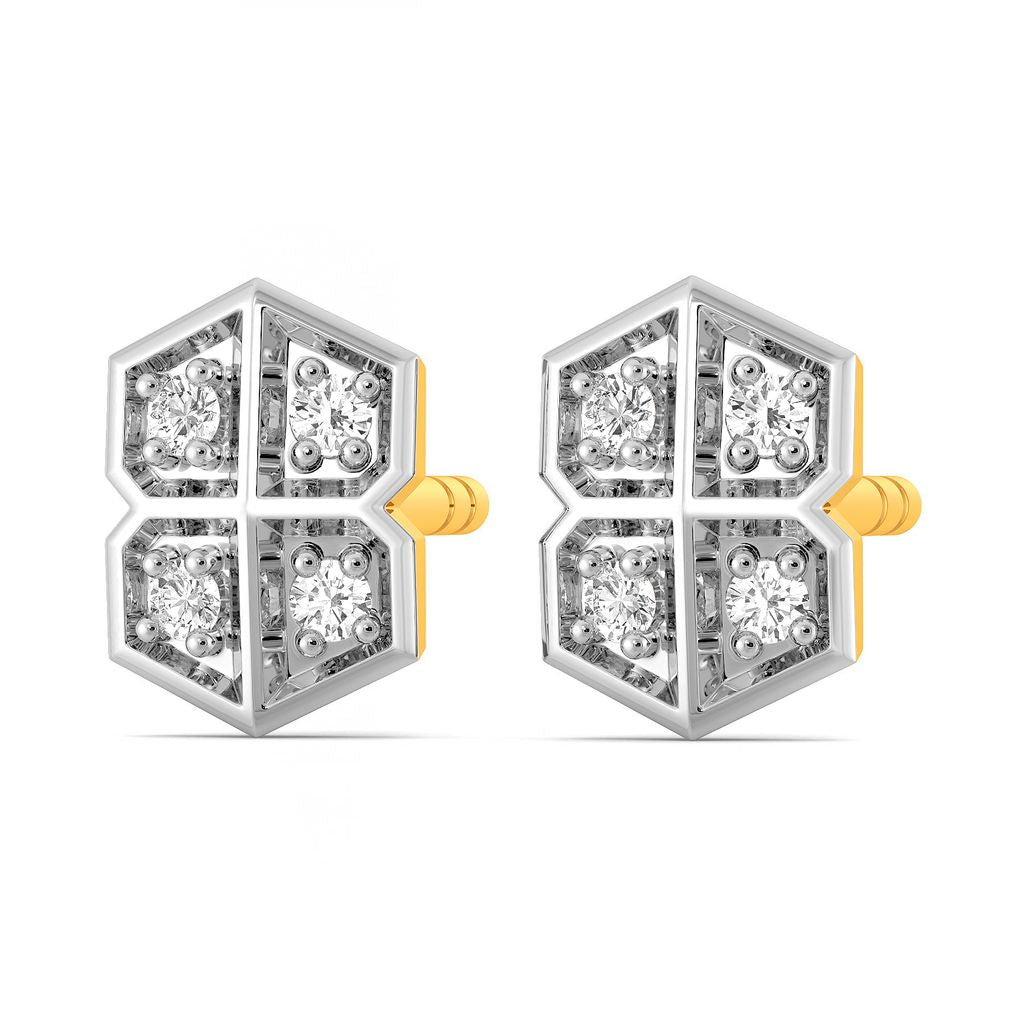 Check Cherie Diamond Earrings