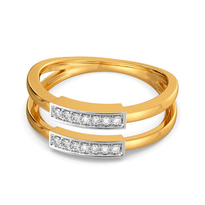 Plaid Party Diamond Rings