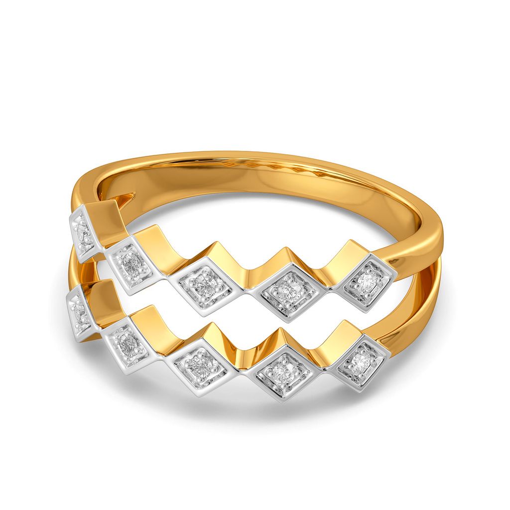 Print O Plaids Diamond Rings