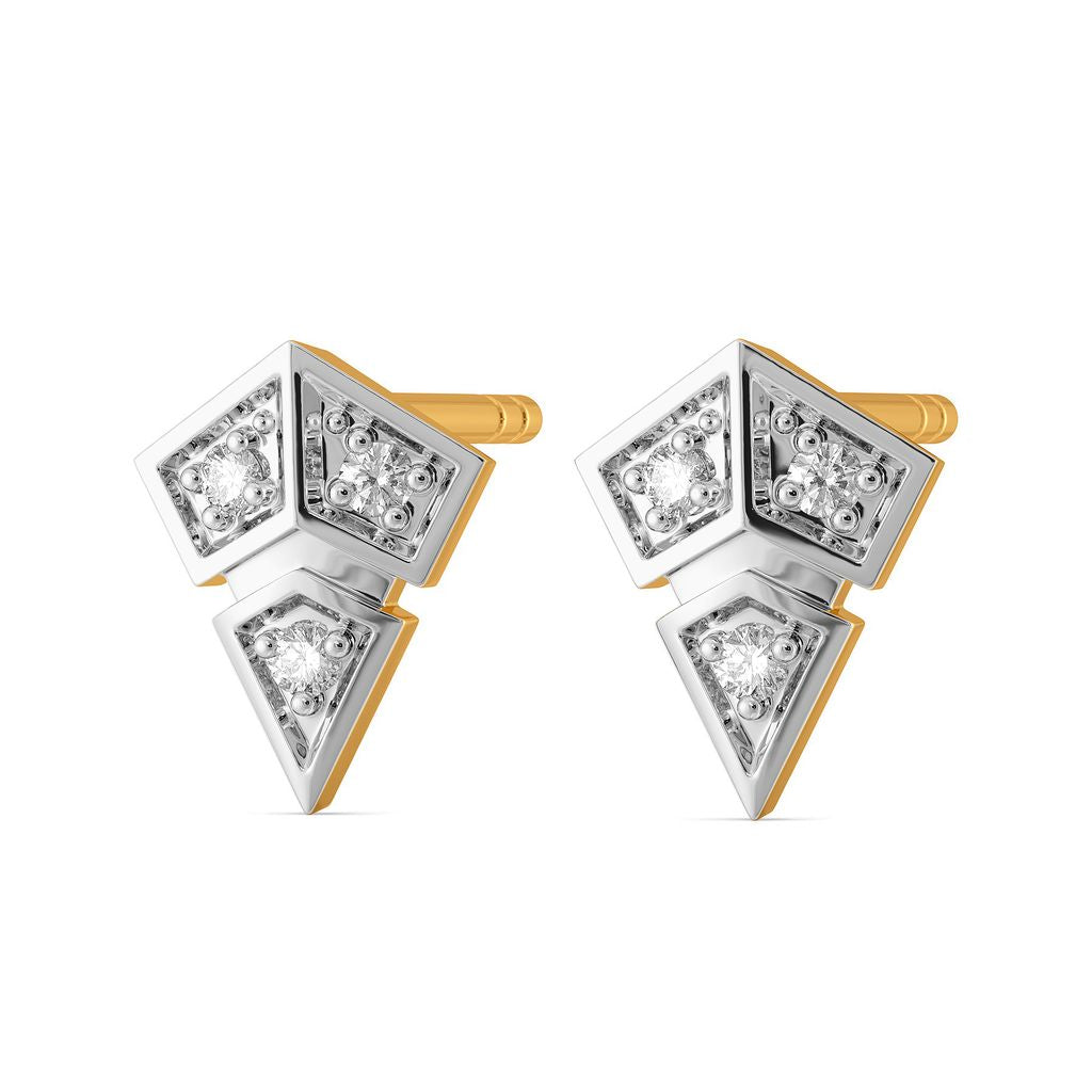 Print O Plaids Diamond Earrings