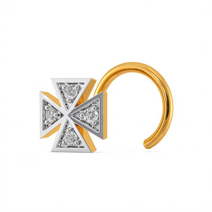 Check Stride Diamond Nose Pins