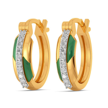 Green Parades Diamond Earrings