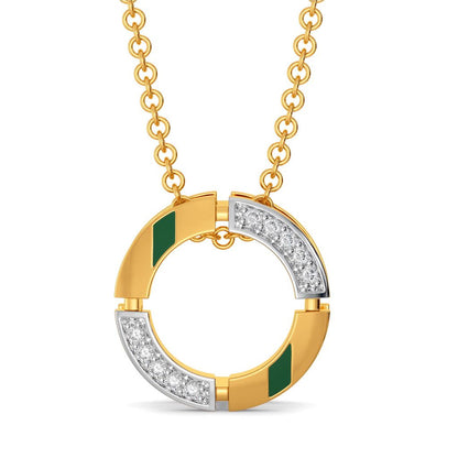 Green Graduates Diamond Pendants