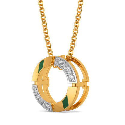 Green Graduates Diamond Pendants