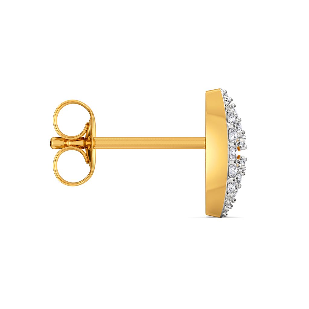 Knit Quilt Diamond Earrings
