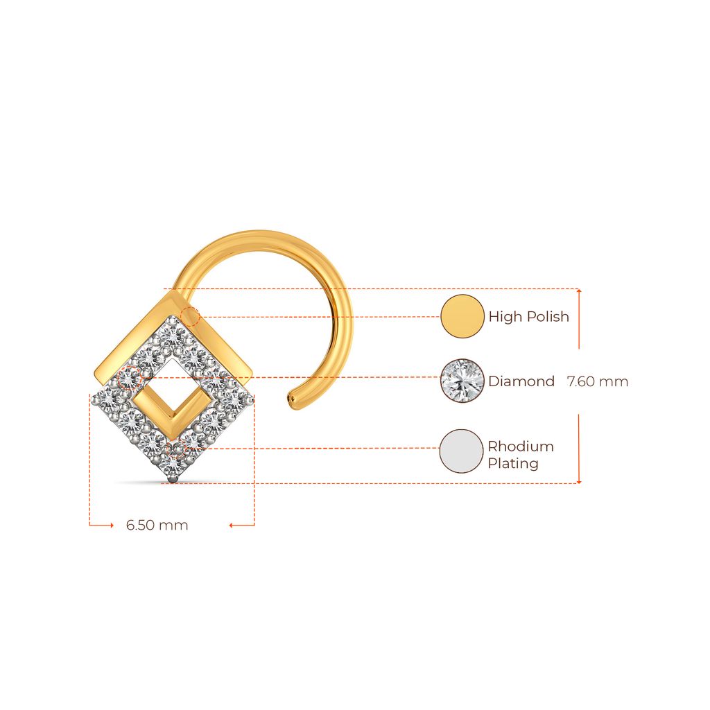 Suit Reboot Diamond Nose Pins