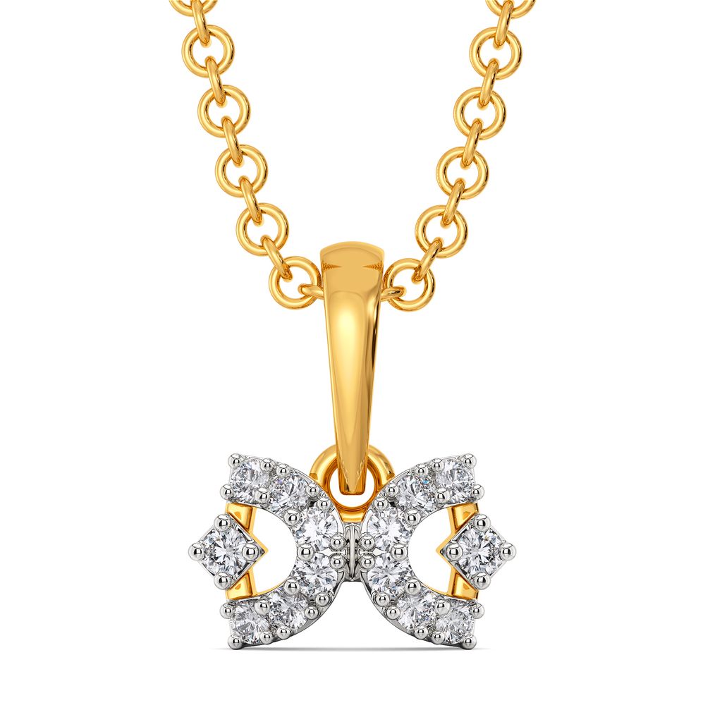 Right to Bow Diamond Pendants