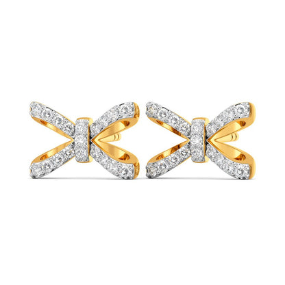 Theme of Bow Diamond Earrings