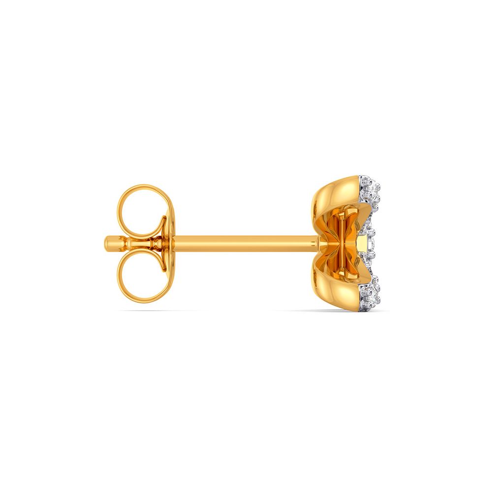 Theme of Bow Diamond Earrings