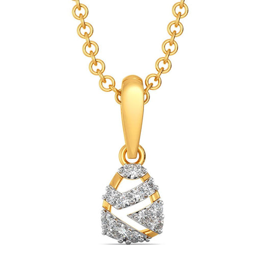 Fiery Bows Diamond Pendants