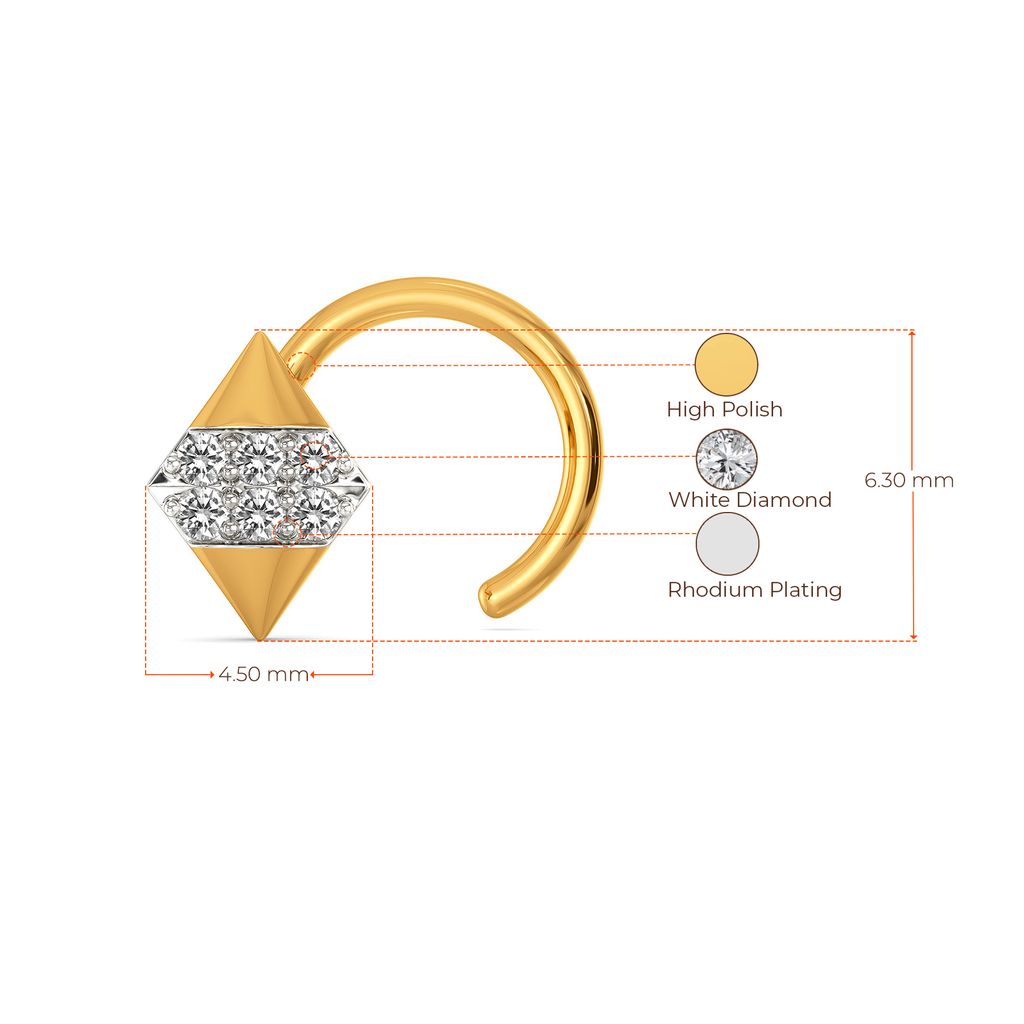 The Bow Bash Diamond Nose Pins