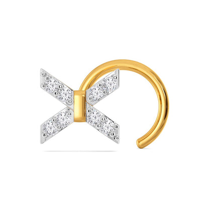 Bridge A Bow Diamond Nose Pins