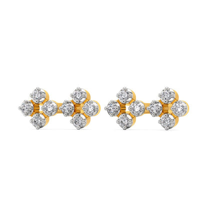 Floret Knots Diamond Earrings
