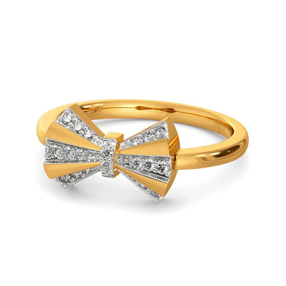Edgy Ribbons Diamond Rings