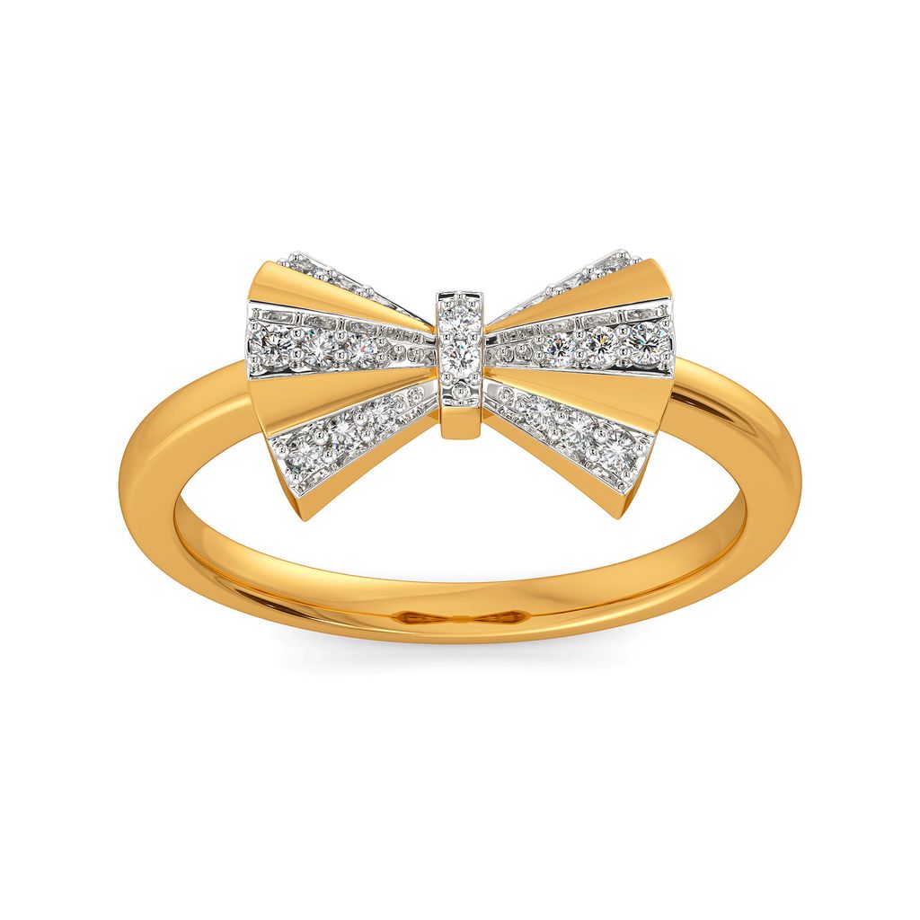 Edgy Ribbons Diamond Rings