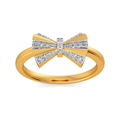 Edgy Ribbons Diamond Rings